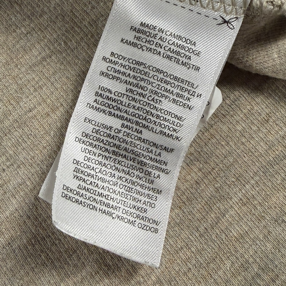 Polo Ralph Lauren Mens Large Oatmeal Beige Cotton Quarter Zip Pullover Sweater - Picture 6 of 8